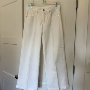GAP Women's White Wide Leg  Jeans